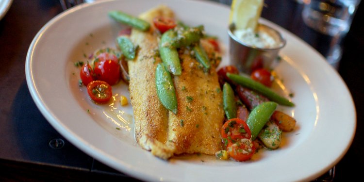 Cornmeal crusted rainbow trout