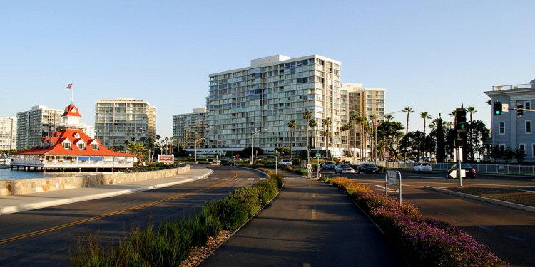 Coronado CA Panorama: The Old and the New