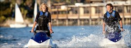 Couple on Jet Skis